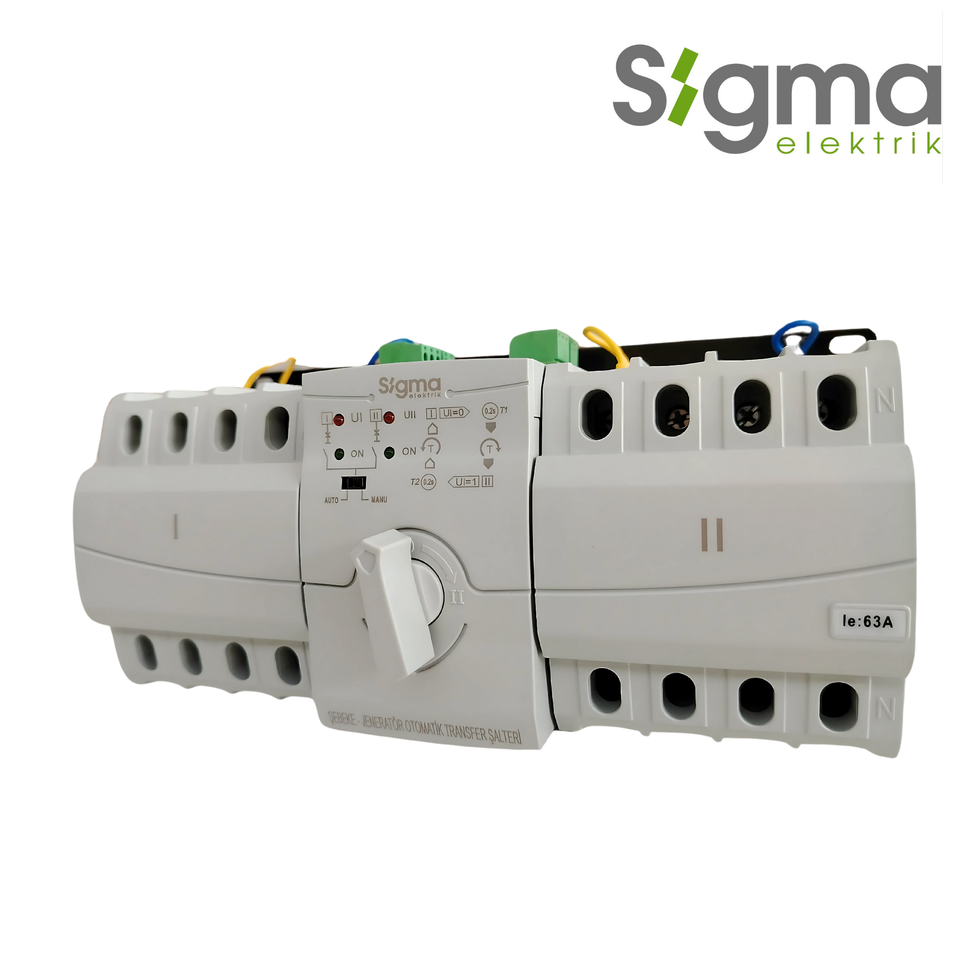 INTERRUPTOR DE TRANSFERENCIA AUTOMÁTICA 4P 63A│SATS-63│SIGMA ELEKTRIK