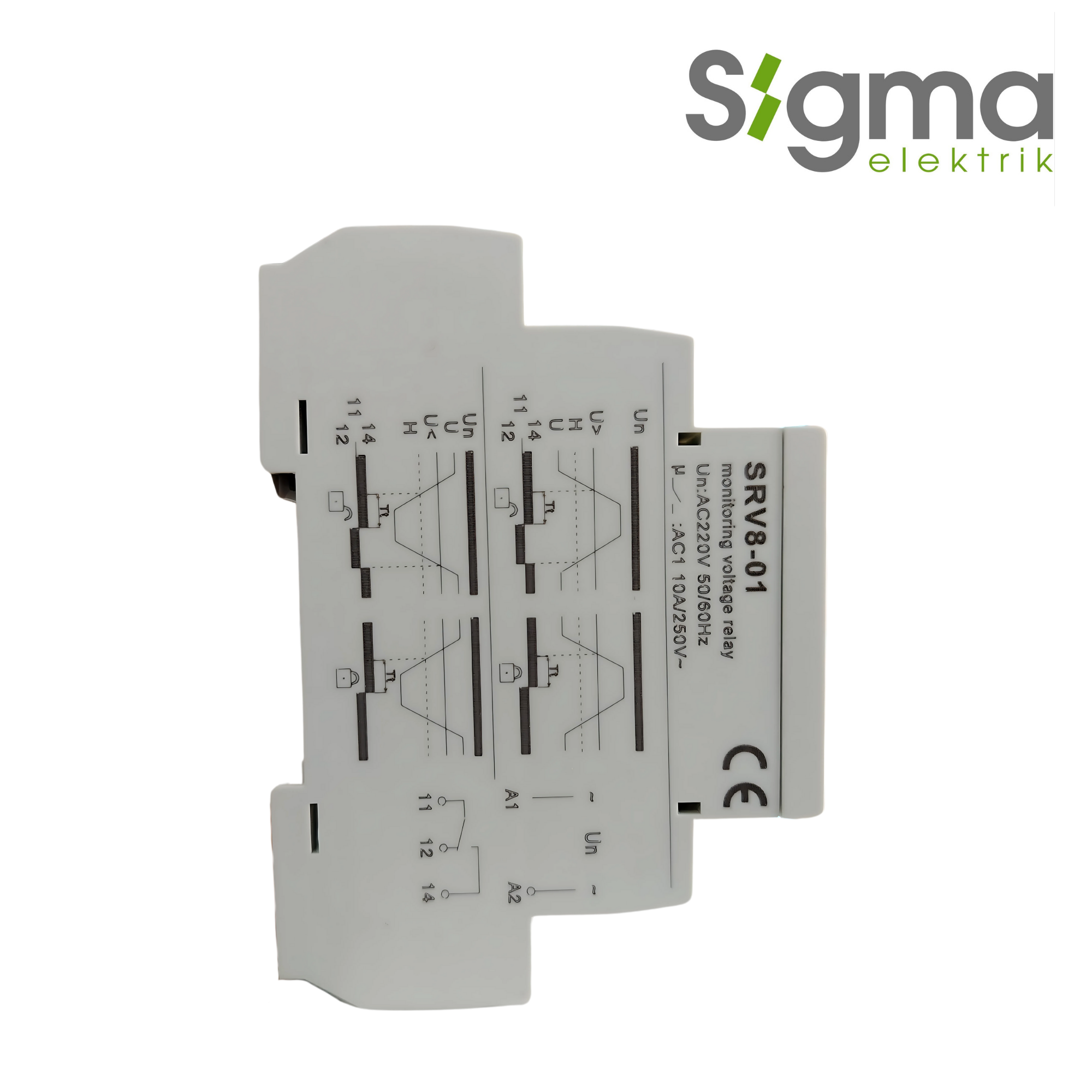 RELÉ PROTECCION DE TENSION MONOFASICO 230V AC│SRV8-01│SIGMA ELEKTRIK