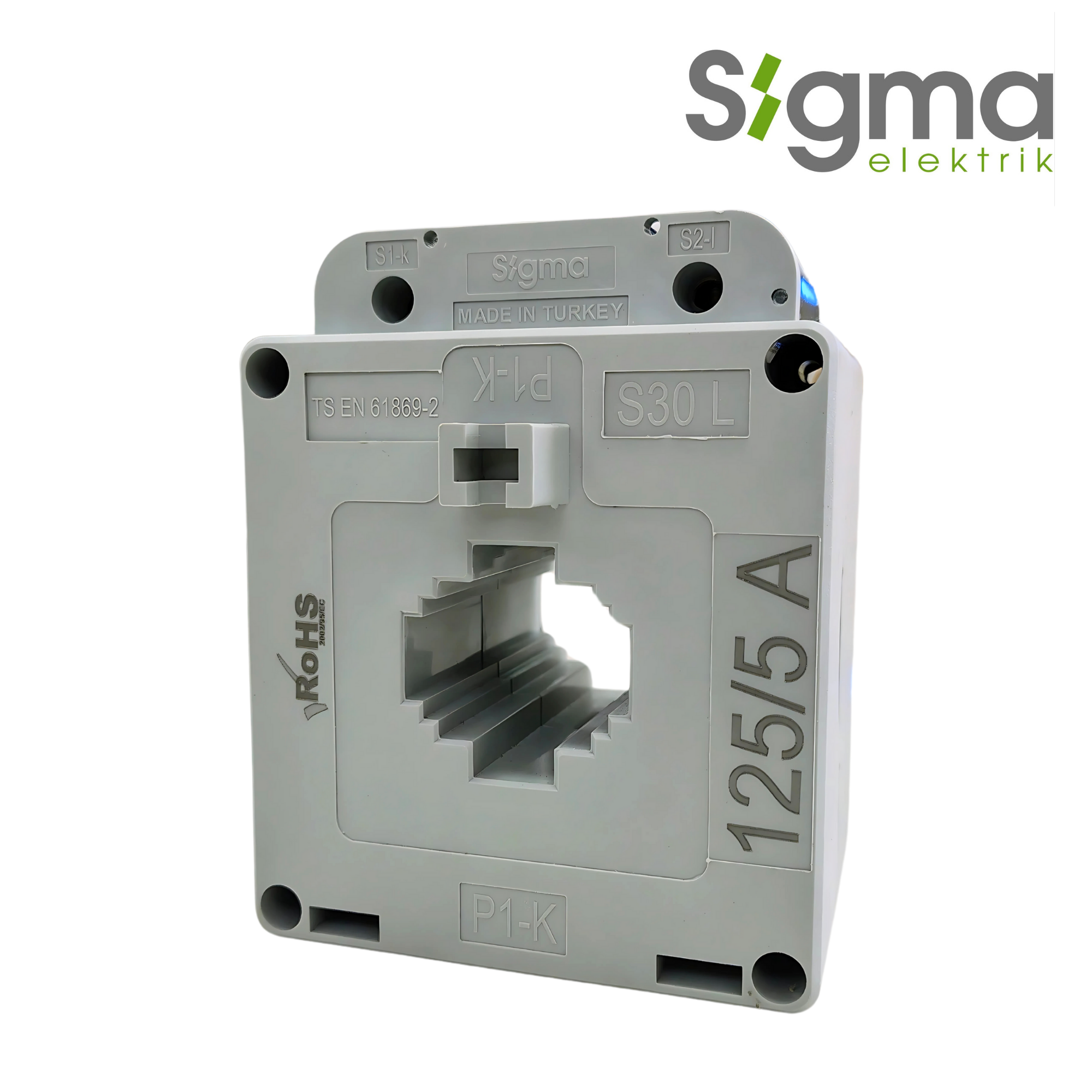 TRANSFORMADOR DE CORRIENTE 125/5A CLASE 0.5│SERIE S30L│SIGMA ELEKTRIK