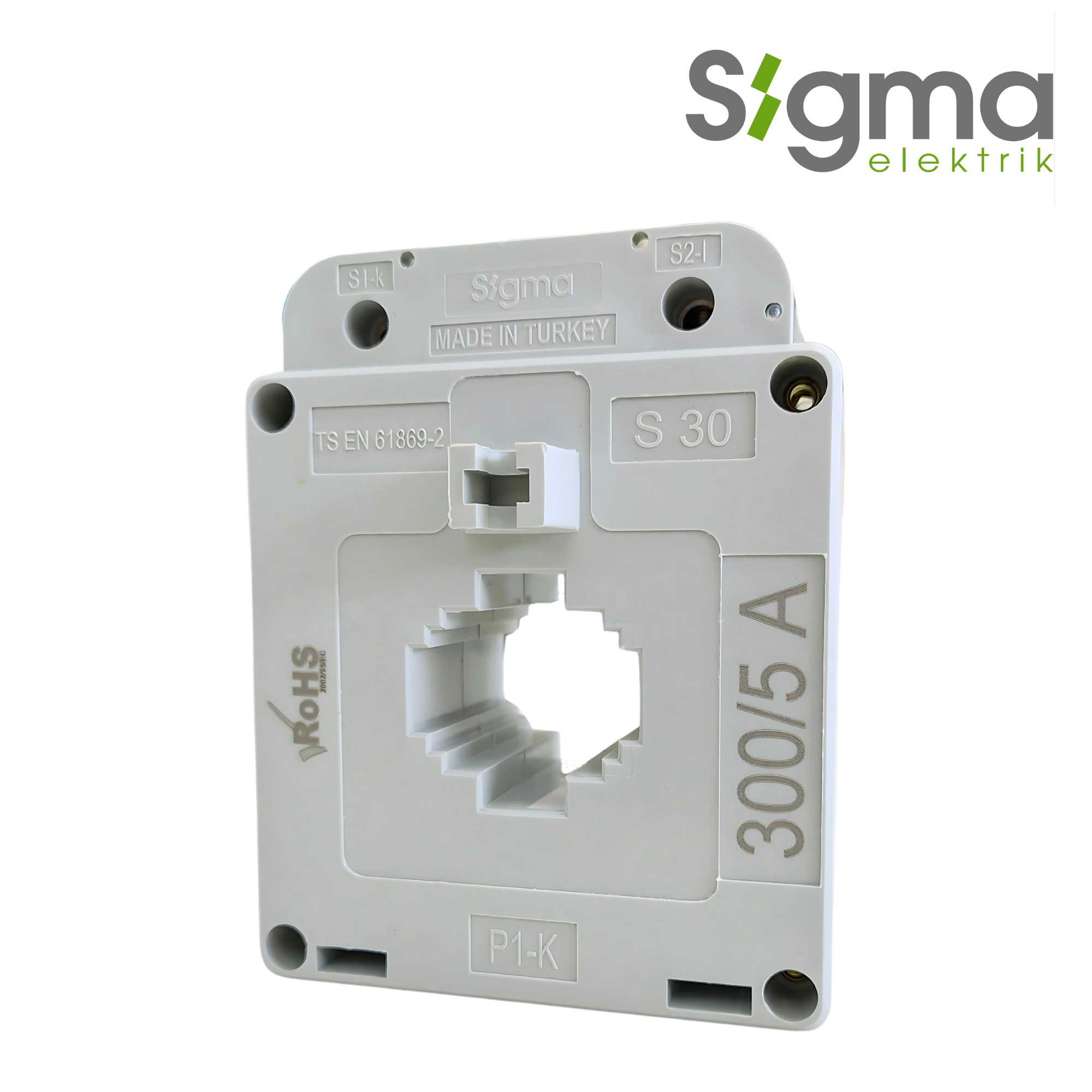 TRANSFORMADOR DE CORRIENTE 300/5A CLASE 0.5│SERIE S30│SIGMA ELEKTRIK