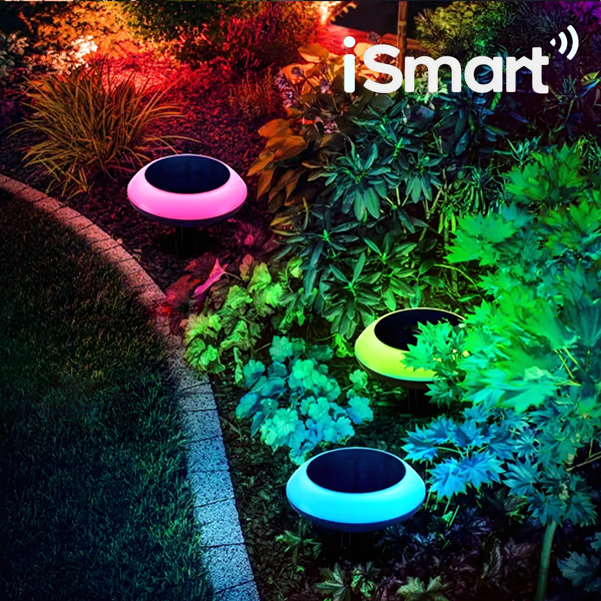 ESTACA SOLAR DE JARDIN INTELIGENTE RGB