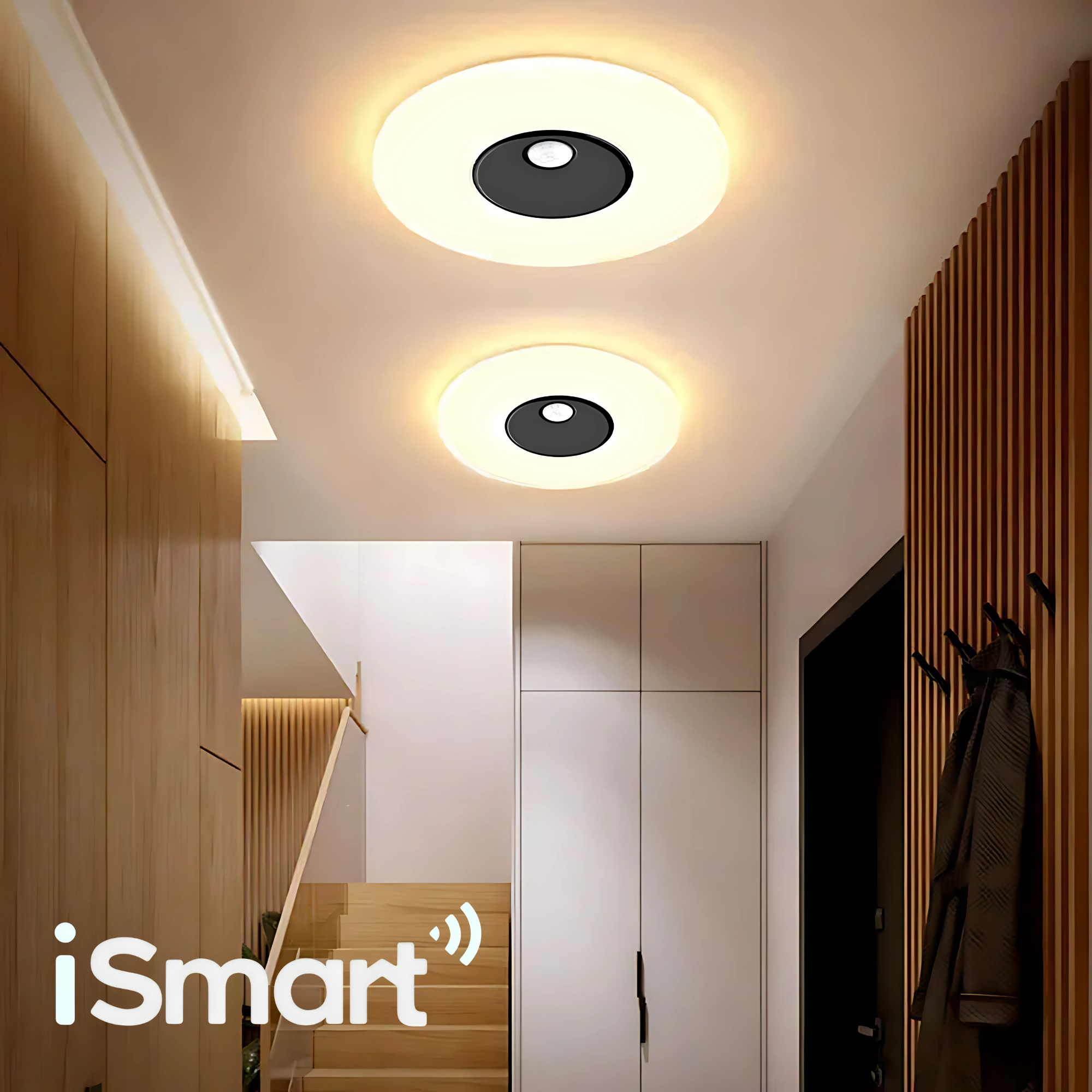 LUZ INTELIGENTE REDONDA DE PARED CON SENSOR