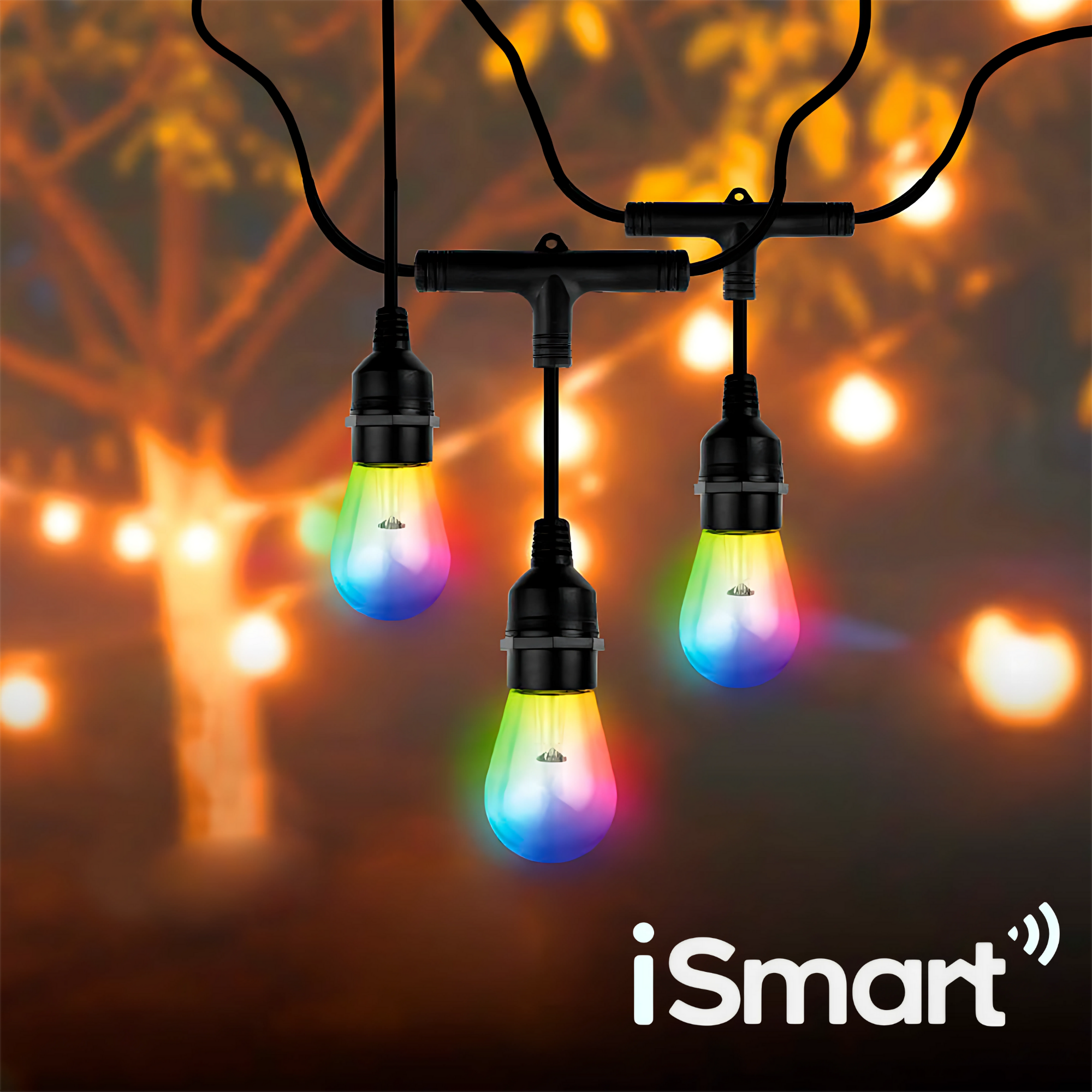 TIRA DE GUIRNALDAS INTELIGENTES PARA EXTERIOR RGB│LSB│ISMART