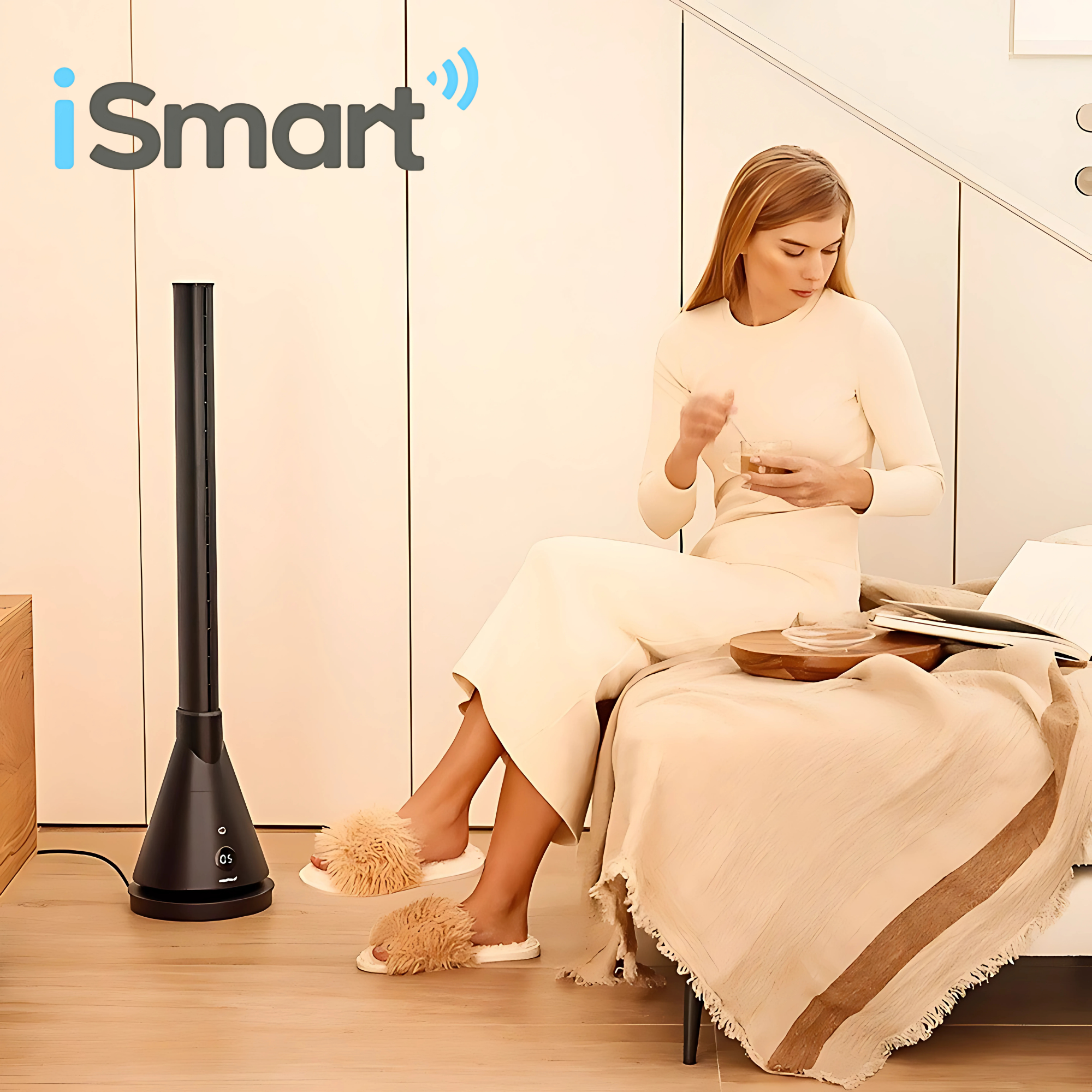 VENTILADOR - CALEFACTOR INTELIGENTE | NEGRO