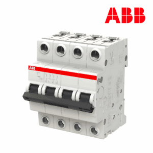 INTERRUPTOR TERMOMAGNÉTICO RIEL 4P CURVA C 6/20kA│MODELO S204-C│SERIE S200│ABB