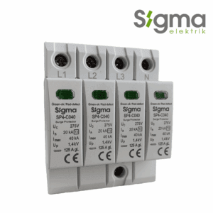 DISPOSITIVO DE PROTECCIÓN CONTRA SOBRETENSIONES TIPO 2 4P 275V 40kA│SERIE SP4-C040│SIGMA ELEKTRIK