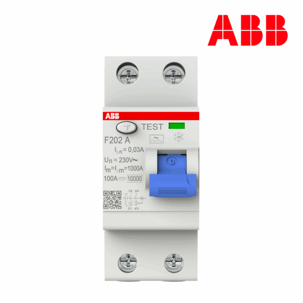 INTERRUPTOR DIFERENCIAL 2P TIPO A 30mA│MODELO F202-A│SERIE F200-A│ABB