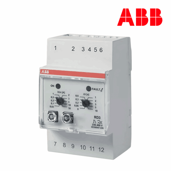 RELÉ DIFERENCIAL 230-400 VAC│MODELO RD3│ABB