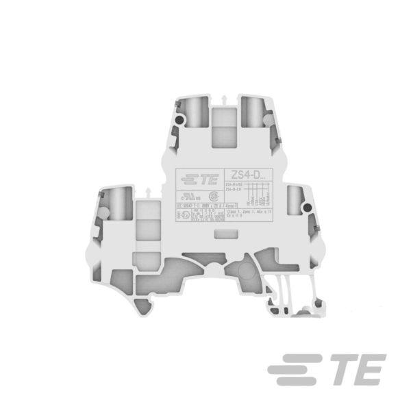 BORNERA DE PASO 5.2MM 2 PISOS GRIS│ZS4-D2│ENTRELEC