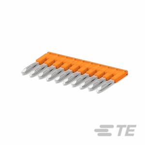 PUENTES TIPO PEINE, PASO 5.2 MM DE 10 POLOS, NARANJA│JB5-10│ENTRELEC