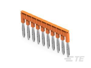 PUENTES TIPO PEINE, PASO 6 MM DE 10 POLOS, NARANJA│JB6-10│ENTRELEC