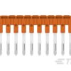 PUENTES TIPO PEINE, PASO 5.2 MM DE 10 POLOS, NARANJA│JB5-10│ENTRELEC