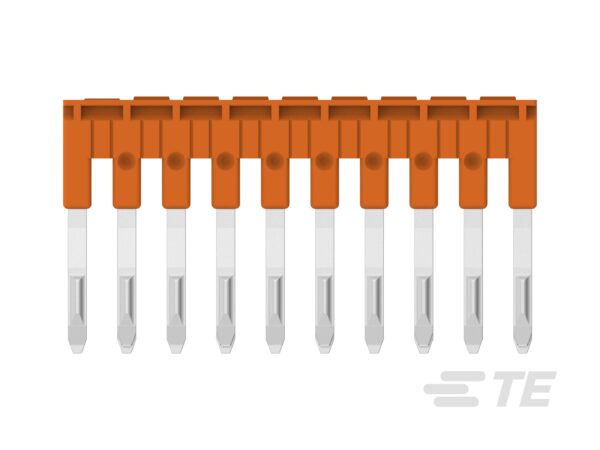 PUENTES TIPO PEINE, PASO 5.2 MM DE 10 POLOS, NARANJA│JB5-10│ENTRELEC