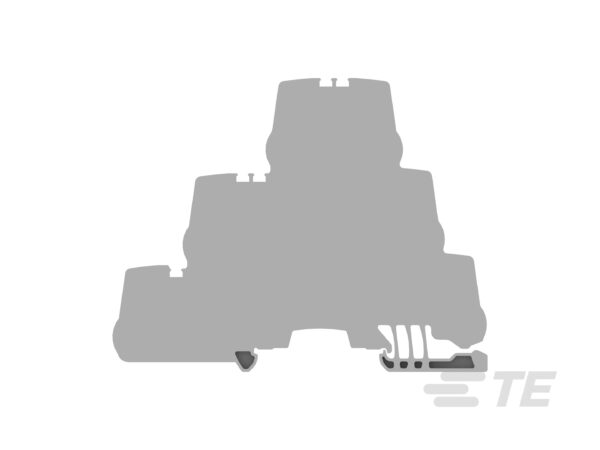 BORNERA DE PASO 5.2MM 3 PISOS GRIS│ZS4-T3│ENTRELEC