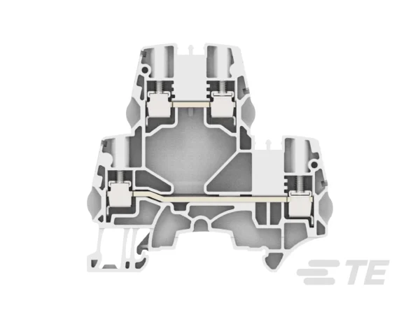 BORNERA DE PASO 5.2MM 2 PISOS GRIS│ZS4-D2│ENTRELEC