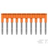 PUENTES TIPO PEINE, PASO 6 MM DE 10 POLOS, NARANJA│JB6-10│ENTRELEC