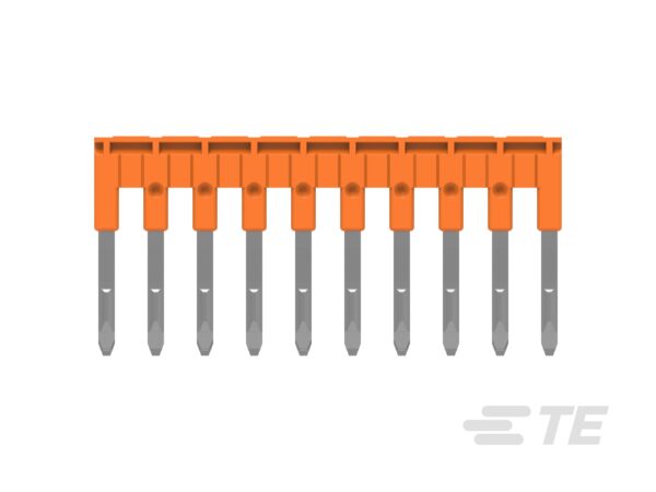 PUENTES TIPO PEINE, PASO 6 MM DE 10 POLOS, NARANJA│JB6-10│ENTRELEC