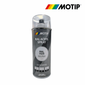 PINTURA SPRAY GRIS CLARO ALTO BRILLO 400ML│RAL 7035│MOTIP