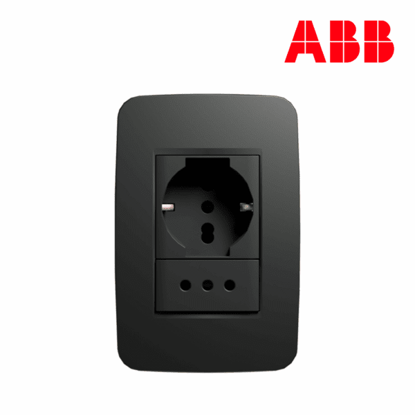TOMACORRIENTE MIXTO 3 EN LINEA + TOMA SCHUKO 2P+T│N0533.33 NG│LÍNEA ORIGEN│ABB