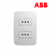 TOMACORRIENTE DOBLE 3 EN LINEA (ESTÁNDAR ITALIANO) 2P+T│N0533.2 BL│LÍNEA ORIGEN│ABB