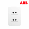 TOMACORRIENTE DUPLEX EUROAMERICANO 2P│N0535.2 BL│LÍNEA ORIGEN│ABB