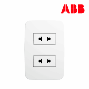 TOMACORRIENTE DUPLEX EUROAMERICANO 2P│N0535.2 BL│LÍNEA ORIGEN│ABB