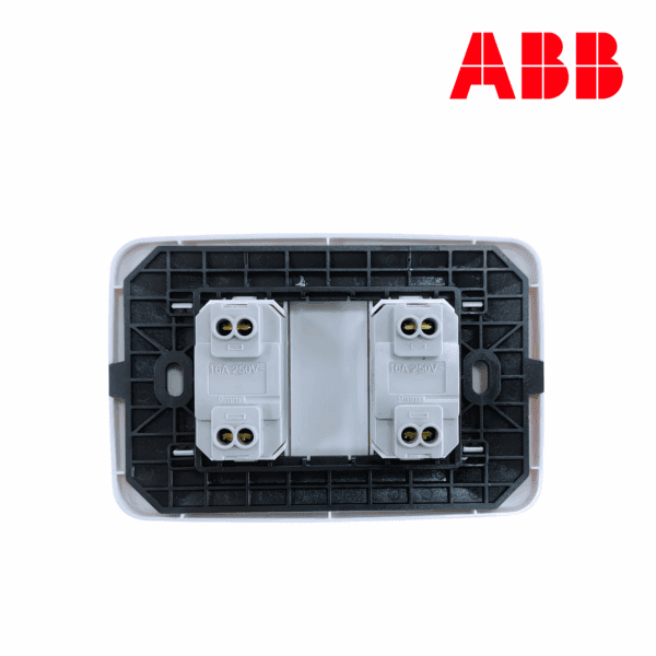 TOMACORRIENTE DUPLEX EUROAMERICANO 2P│N0535.2 BL│LÍNEA ORIGEN│ABB