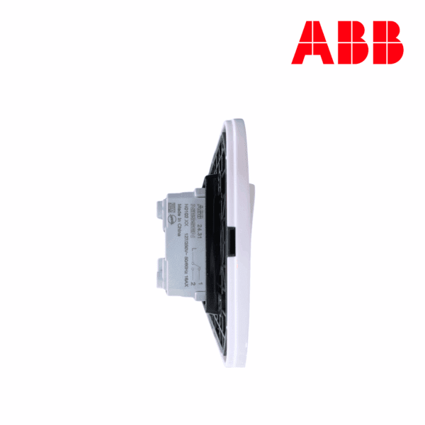 INTERRUPTOR CONMUTADO DOBLE 16 AX, 1+1M│N0502.2 BL│LÍNEA ORIGEN│ABB
