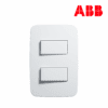 INTERRUPTOR CONMUTADO DOBLE 16 AX, 1+1M│N0502.2 BL│LÍNEA ORIGEN│ABB