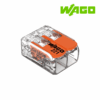 BORNE DE CONEXION TIPO PALANCA, 2 VIAS, 4MM², 32A, 450V│221-412│WAGO