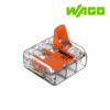 BORNE DE CONEXION TIPO PALANCA, 3 VIAS, 4MM², 32A, 450V│221-413│WAGO