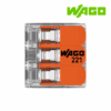 BORNE DE CONEXION TIPO PALANCA, 3 VIAS, 4MM², 32A, 450V│221-413│WAGO