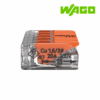 BORNE DE CONEXION TIPO PALANCA, 5 VIAS, 4MM², 32A, 450V│221-415│WAGO