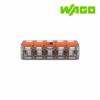 BORNE DE CONEXION TIPO PALANCA, 5 VIAS, 4MM², 32A, 450V│221-415│WAGO