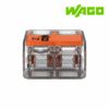 BORNE DE CONEXION TIPO PALANCA, 2 VIAS, 4MM², 32A, 450V│221-412│WAGO