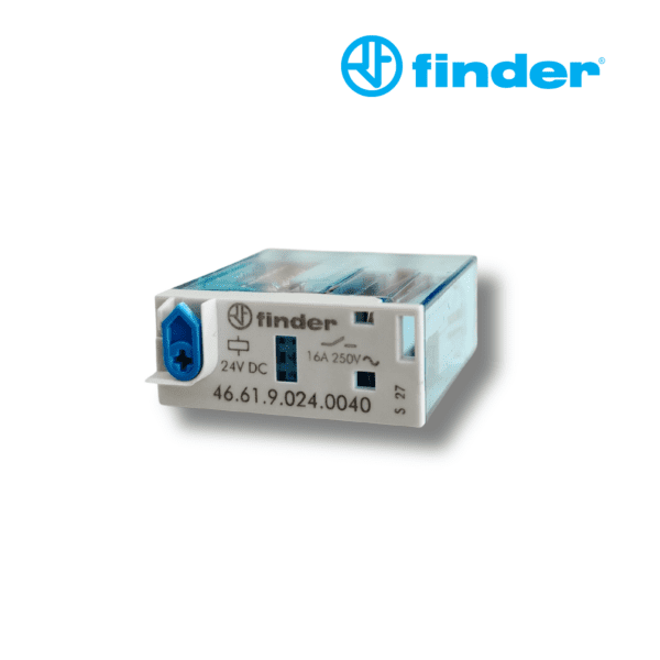 RELÉ INDUSTRIAL MINIATURA DE 5 PINES 1CC 16A 24V DC│46.61.9.024.0040│FINDER