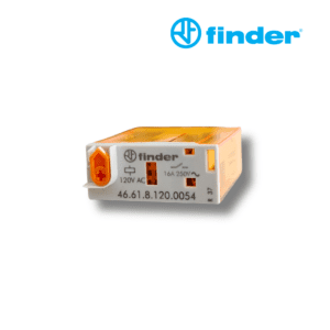 RELÉ INDUSTRIAL MINIATURA DE 5 PINES 1CC 16A 120V AC CON LED│46.61.8.120.0054│FINDER