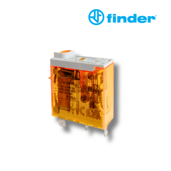 RELÉ INDUSTRIAL MINIATURA DE 5 PINES 1CC 16A 120V AC CON LED│46.61.8.120.0054│FINDER