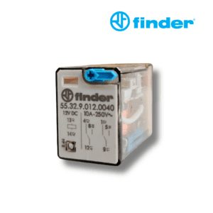 RELÉ INDUSTRIAL DE 8 PINES 2CC 10A 12V DC│55.32.9.012.0040│FINDER