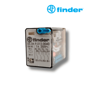 RELÉ INDUSTRIAL DE 14 PINES 4CC 7A 12V DC│55.34.9.012.0040│FINDER