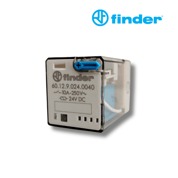 RELÉ INDUSTRIAL DE 8 PINES 24V DC 2CC 10A │60.12.9.024.0040│FINDER