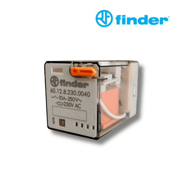 RELÉ INDUSTRIAL DE 8 PINES 230V AC 2CC 10A │60.12.8.230.0040│FINDER