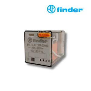 RELÉ INDUSTRIAL DE 11 PINES 120V AC 3CC 10A│60.13.8.120.0040│FINDER