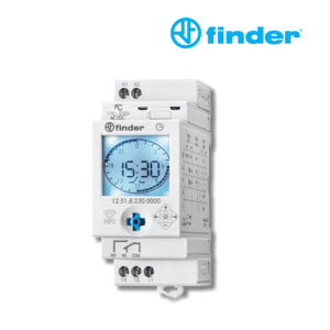 INTERRUPTOR HORARIO DIGITAL DIARIO SEMANAL 1 CC 16A 110-230V AC/DC│12.51.8.230.0000│FINDER