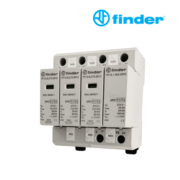 PROTECTOR DE SOBRETENSIONES TIPO 1+2 4P 275V AC│7P.14.8.275.1012│FINDER