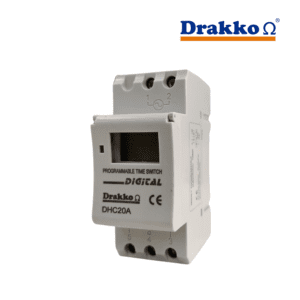 INTERRUPTOR HORARIO DIGITAL DIARIO SEMANAL 1 CC 20A 220V AC│DHC20A│DRAKKO