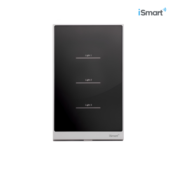 SWITCH PANEL NEGRO 3 TOQUES│SPN3│ISMART