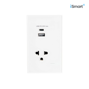 TOMACORRIENTE INTELIGENTE USB BLANCO│TMI│ISMART