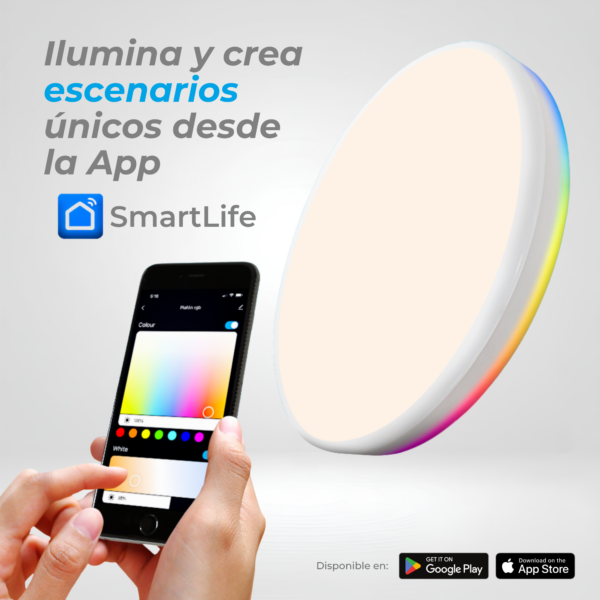 PLAFON REDONDO INTELIGENTE RGB│CLRC│ISMART