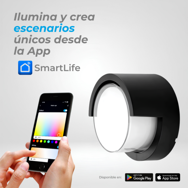 LUZ INTELIGENTE REDONDA DE PARED│WLR│ISMART